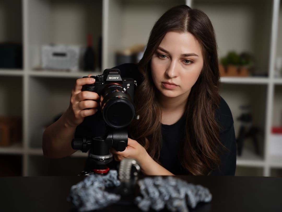 Amy Golovan with camera